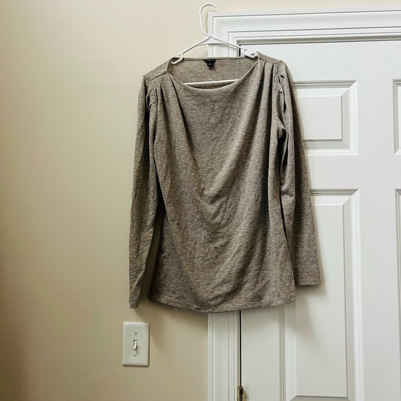 Ann Taylor Tops - Ann Taylor Heather Gray Long Sleeve Top